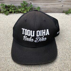 MAGAHET TODU DIHA KADA DIHA Snapback Trucker Hat Men's One Size Black Cap